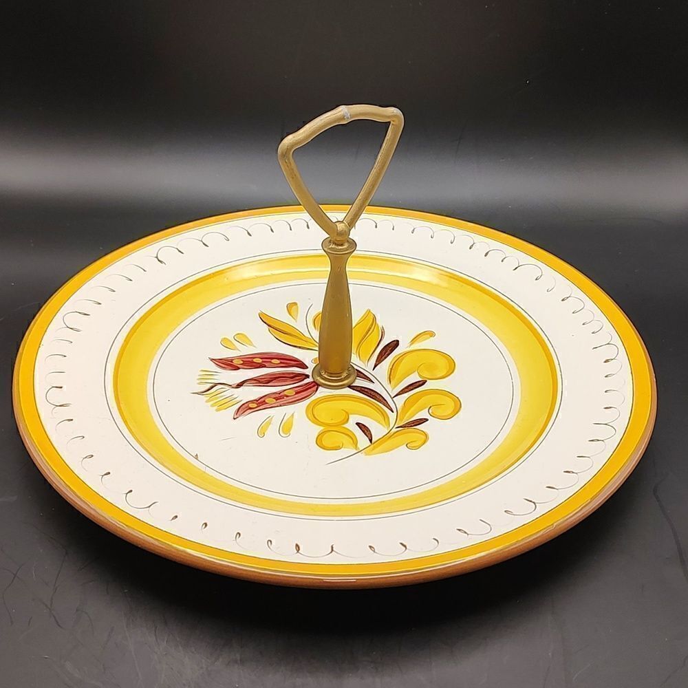 Stangl Pottery Tidbit Serving Tray Provincial Pattern Vintage
